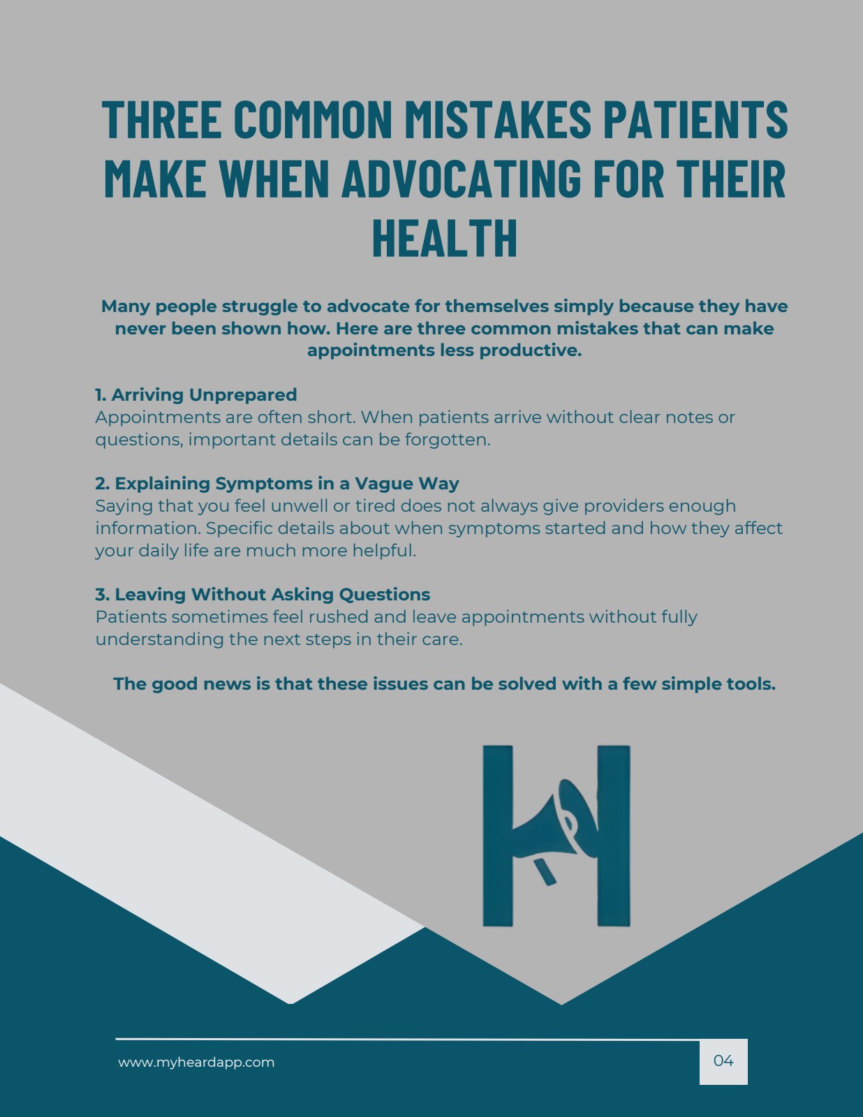 3 Mistakes Patients Make