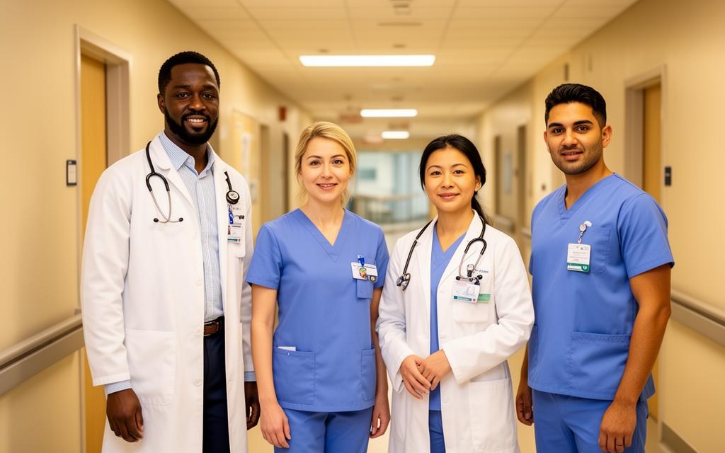 Diverse healthcare team